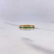 Anillo Argolla Churumbela 1.95gr / T7 1/2 / Circones Verdes Oro Amarillo $