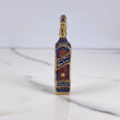 Dije Botella Blu Label 13.7gr / 5cm / Circones Azules Naranjas Oro Amarillo &