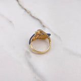 Anillo Tiburon 6.65gr / T8 / Circones Azules Negros Naranja Oro Amarillo $