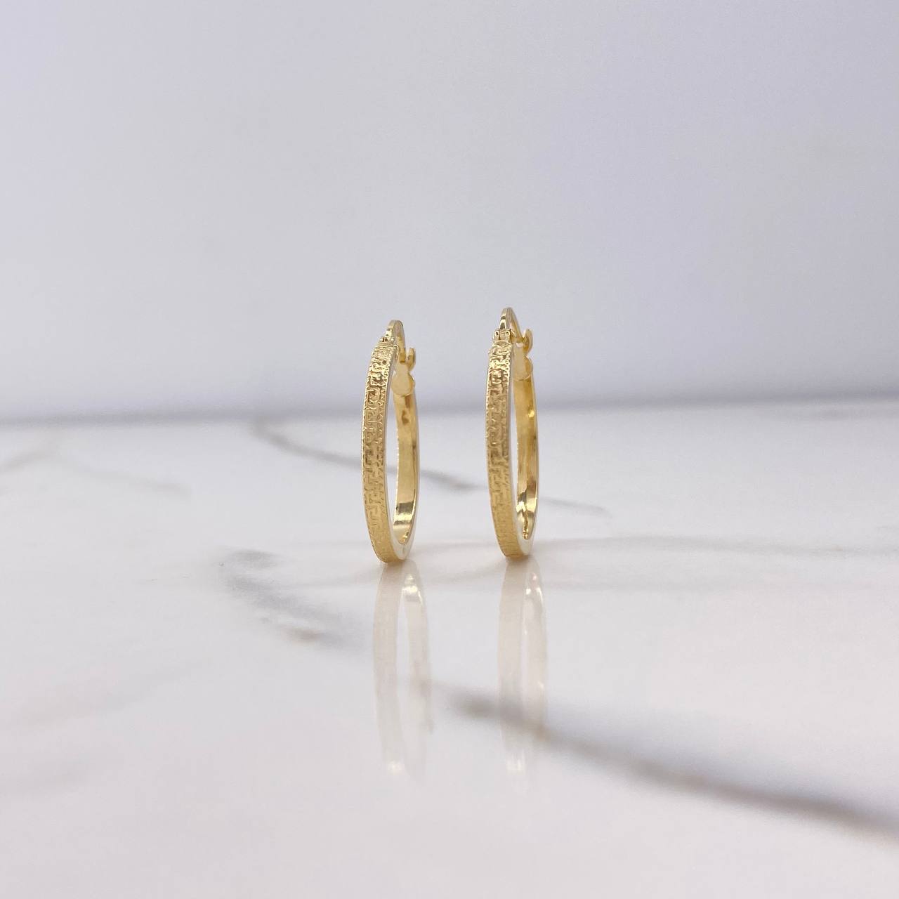 Candongas Tribal 1.65gr / 2.3cm / Oro Amarillo $