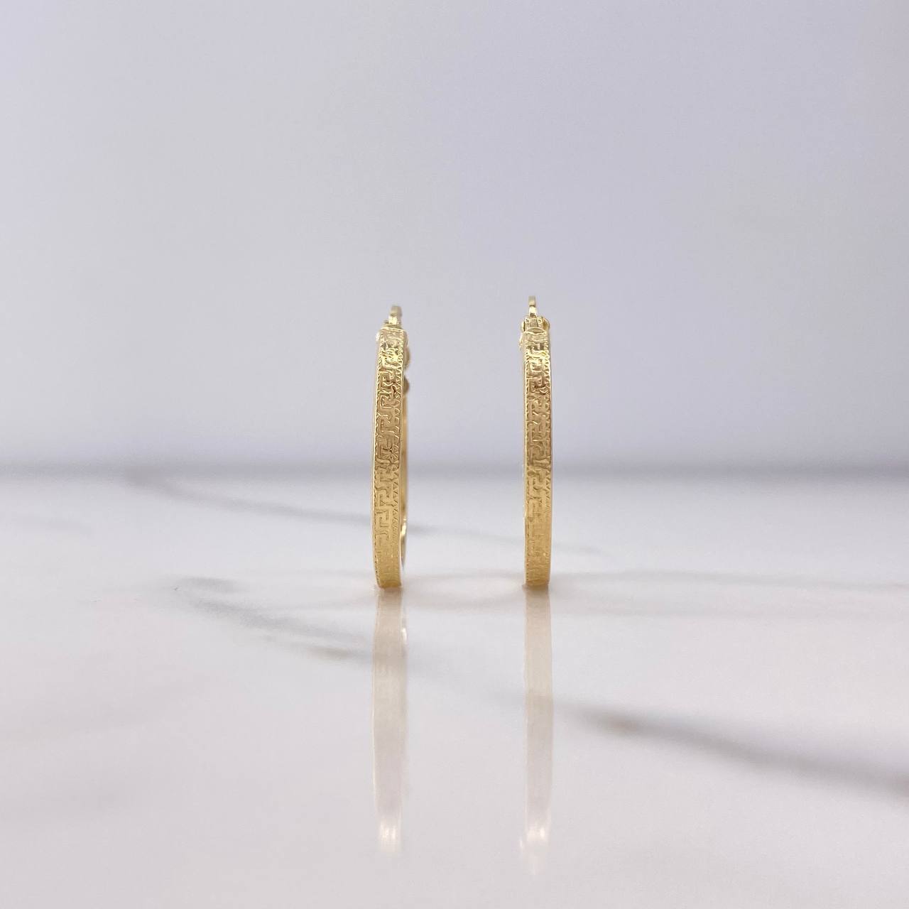 Candongas Tribal 1.65gr / 2.3cm / Oro Amarillo $