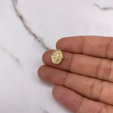 Herraje Virgen Milagrosa 0.65gr / 1.5cm / Oro Amarillo $