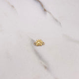 Herraje Huella 0.5gr / 1.3cm / Liso Oro Amarillo $