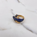 Anillo Tiburon 5.75gr / T7 1/2 / Circones Azules Negros Naranja Dos Oros Amarillo Blanco $