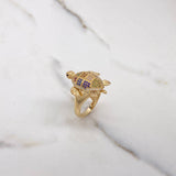 Anillo Tortuga 6.8gr / T8 1/4 / Articulado Circones Colores Oro Amarillo $