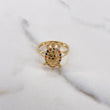 Anillo Tortuga 4.6gr / T7 3/4 / Articulado Circones Colores Oro Amarillo $