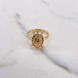 Anillo Tortuga 4.6gr / T7 3/4 / Articulado Circones Colores Oro Amarillo $