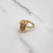 Anillo Tortuga 4.25gr / T7 1/4 / Articulado Circones Colores Oro Amarillo &