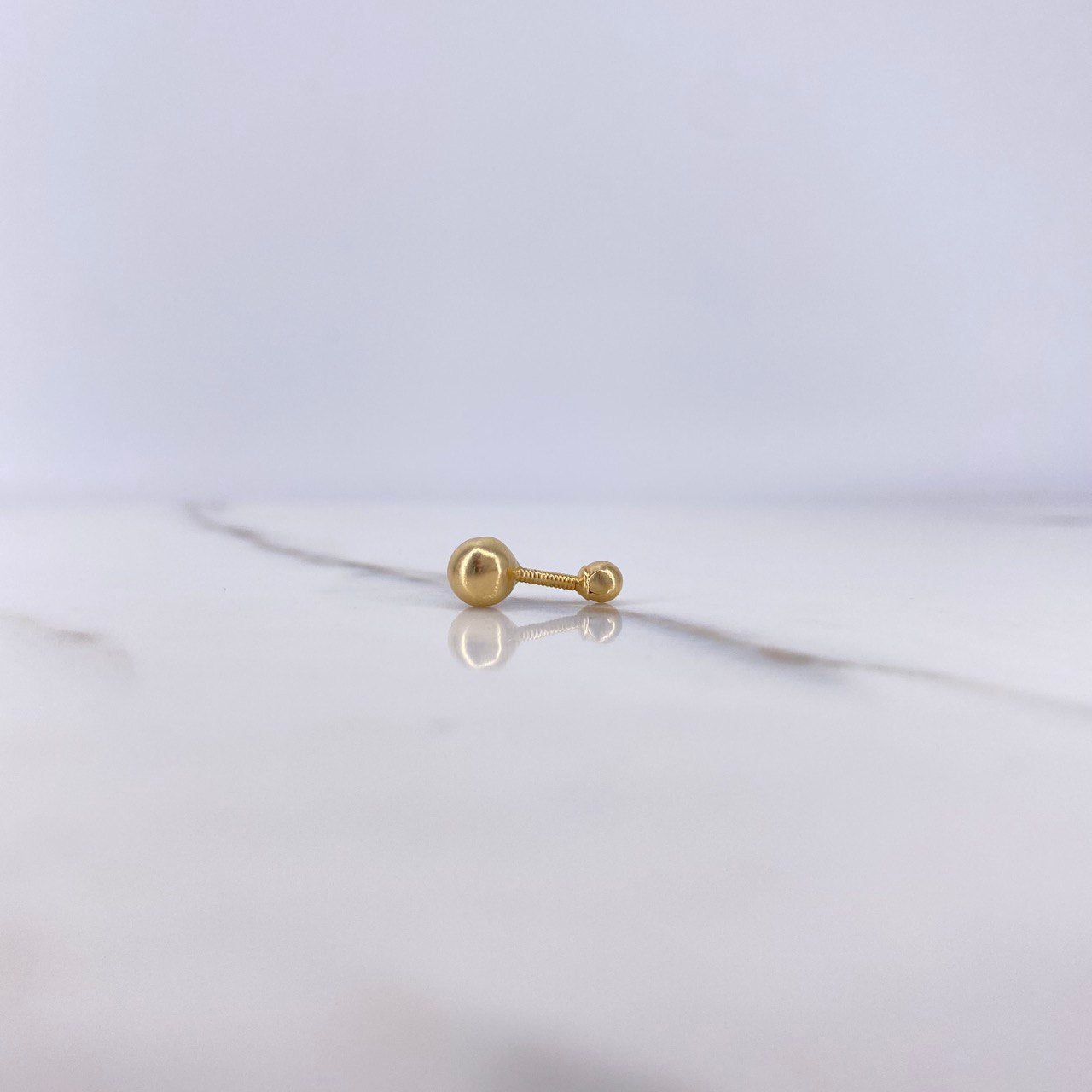 Piercing Ombligo 0.35gr / 5mm-3mm Bolas Lisas Oro Amarillo $