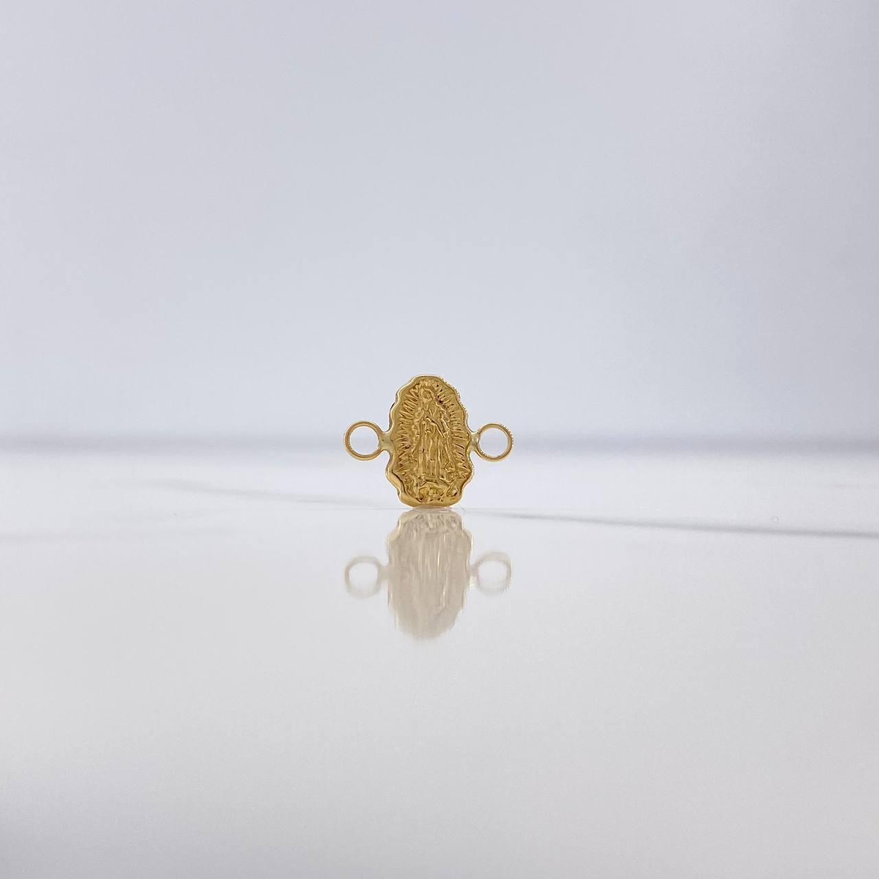 Herraje Virgen Guadalupe 0.45gr / 1.3cm / Oro Amarillo $