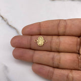 Herraje Virgen Guadalupe 0.45gr / 1.3cm / Oro Amarillo $