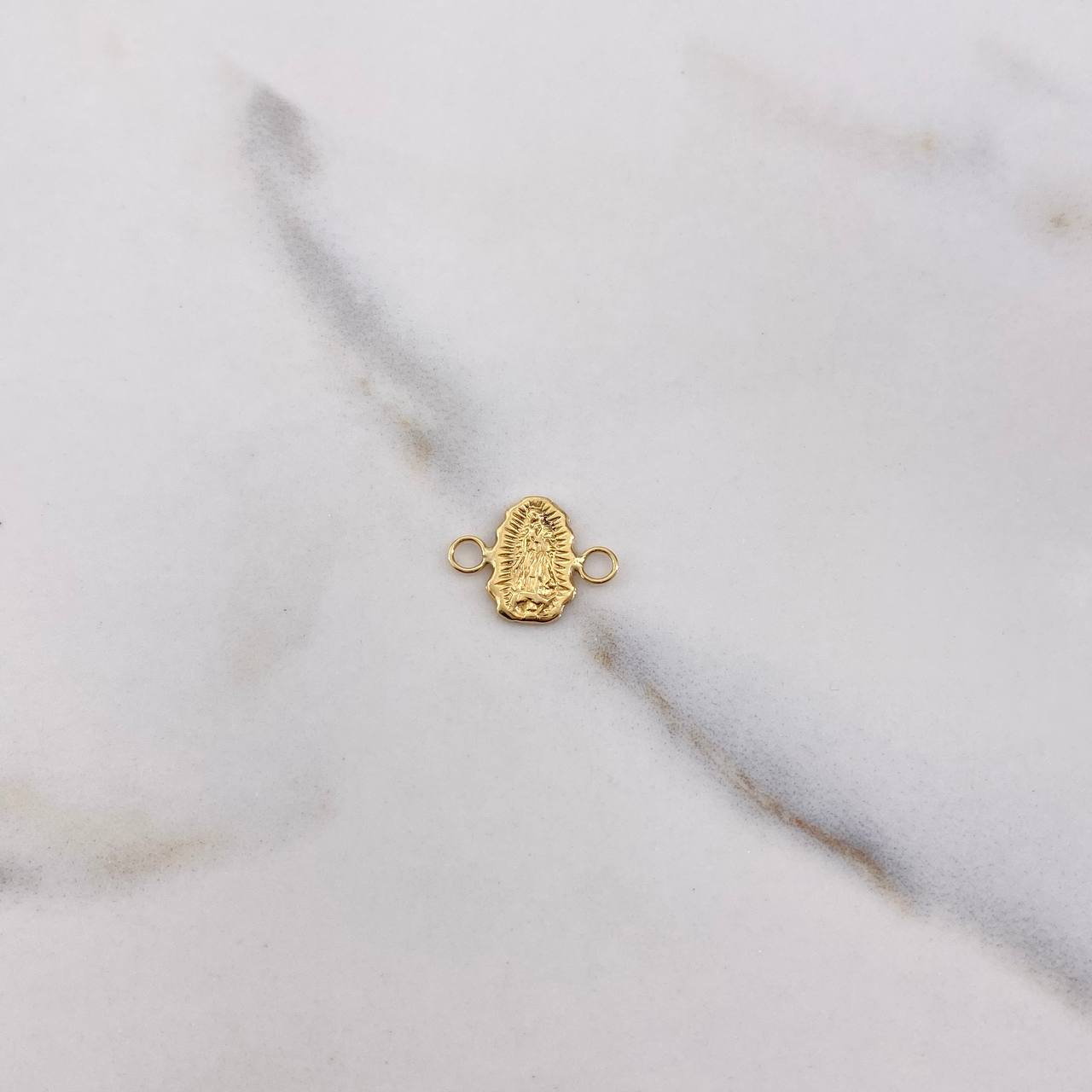 Herraje Virgen Guadalupe 0.45gr / 1.3cm / Oro Amarillo $