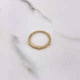 Anillo Tornillos De Orion 1.5gr / T6 1/2 / Circones Blancos  Oro Amarillo $