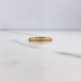 Anillo Tornillos De Orion 1.5gr / T6 1/2 / Circones Blancos  Oro Amarillo $