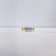 Anillo Silueta Corazon 2.15gr / T6 1/4 / Circones Blancos  Dos Oros Amarillo Blanco $