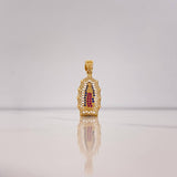 Dije Virgen Guadalupe 3.4gr / 3.2cm / Circones Blancos Azules Fucsias Oro Amarillo $