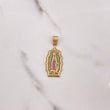 Dije Virgen Guadalupe 4.5gr / 3.7cm / Circones Blancos Verdes Fucsias Oro Amarillo $