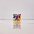 Anillo Mariposa 9.45gr / T7 1/2 / Circones Colores Oro Amarillo $