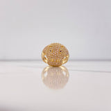 Anillo Hipopotamo 7.75gr / T8 / Circones Rosados Cafes Oro Amarillo $