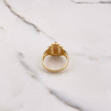 Anillo Virgen Guadalupe Silueta 7gr / T7 1/4 / Circones Blancos Verdes Fucsias Oro Amarillo $