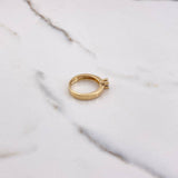 Anillo Solitario 3.5gr / T6 1/4 / Circon Blanco Oro Amarillo $