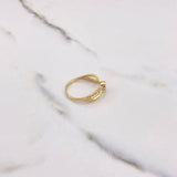 Anillo Solitario Infinito 2.15gr / T8 / Circones Blancos Oro Amarillo $