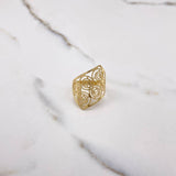 Anillo Arabescos 2.55gr / T7 1/2 / Oro Amarillo &