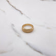 Anillo Argolla Panal 5.1gr / T7 1/2 / Circones Blancos Oro Amarillo &