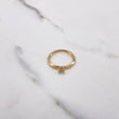 Anillo Solitario 1.75gr / T5 1/2 / Circon Blanco Oro Amarillo &