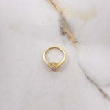 Anillo Solitario Marquesa 4.94gr / T6 1/4 / Diamante 0.46 Qts Oro Amarillo (Joya Oferta) &