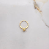 Anillo Solitario Redondo 2.87gr / T5 1/4 / Diamante 0.19 Qts Oro Amarillo (Joya) ©