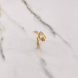 Anillo Abrazo 3.45gr / T8 / Liso Oro Amarillo &