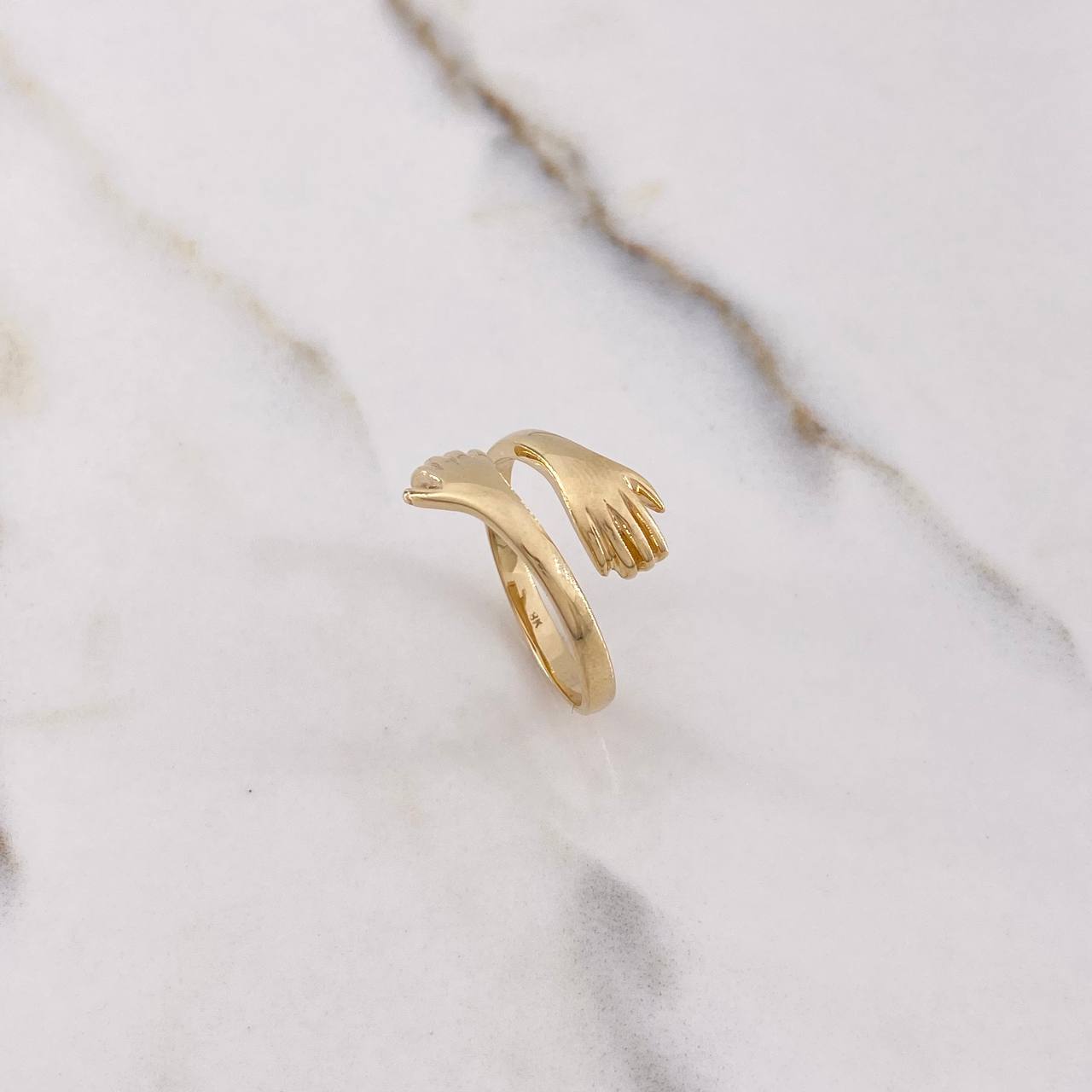 Anillo Abrazo 3.45gr / T8 / Liso Oro Amarillo &