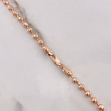 Cadena Militar 35.9gr / 70cm / 4.5mm Diamantada Oro Rosa $