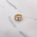 Anillo Eslabones 5gr / T7 / Liso Tres Oros &