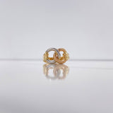 Anillo Eslabones 5gr / T7 / Liso Tres Oros &