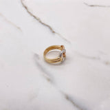 Anillo Eslabones 5gr / T7 / Liso Tres Oros &