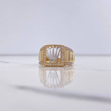 Anillo Corona RX 7.25gr / T10 / Circones Blancos Dos Oros Amarillo Blanco $