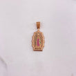 Dije Virgen Guadalupe 4.75gr / 3.7cm / Circones Blancos Verdes Fucsias Oro Rosa $