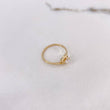 Anillo Solitario Espiral 1.8gr / T5 3/4 / Circon Blanco Oro Amarillo $