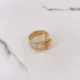 Anillo Brujula 10gr / T10 / Circones Blancos Tres Oros $