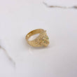 Anillo Leon 7.2gr / T9 / Circones Verdes Fucsia Oro Amarillo $