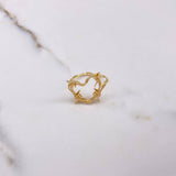 Anillo Corazon Alambrado 2.15gr / T5 1/4 / Oro Amarillo &