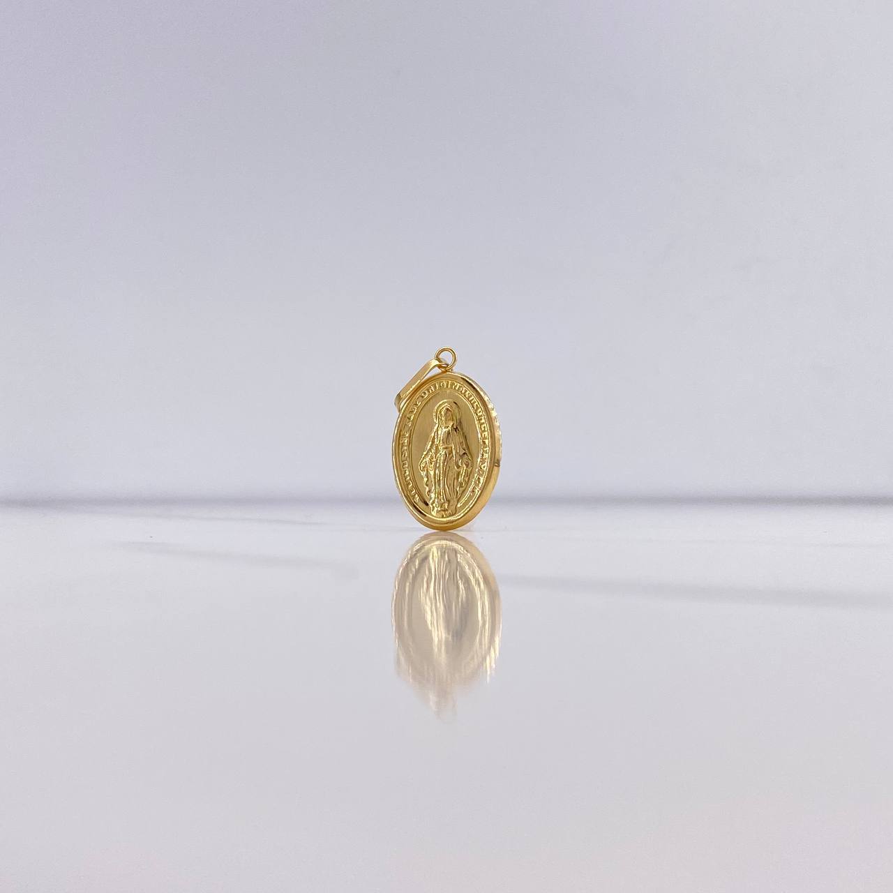 Dije Virgen Milagrosa 1.25gr / 2.9cm / Troquelada Oro Amarillo &