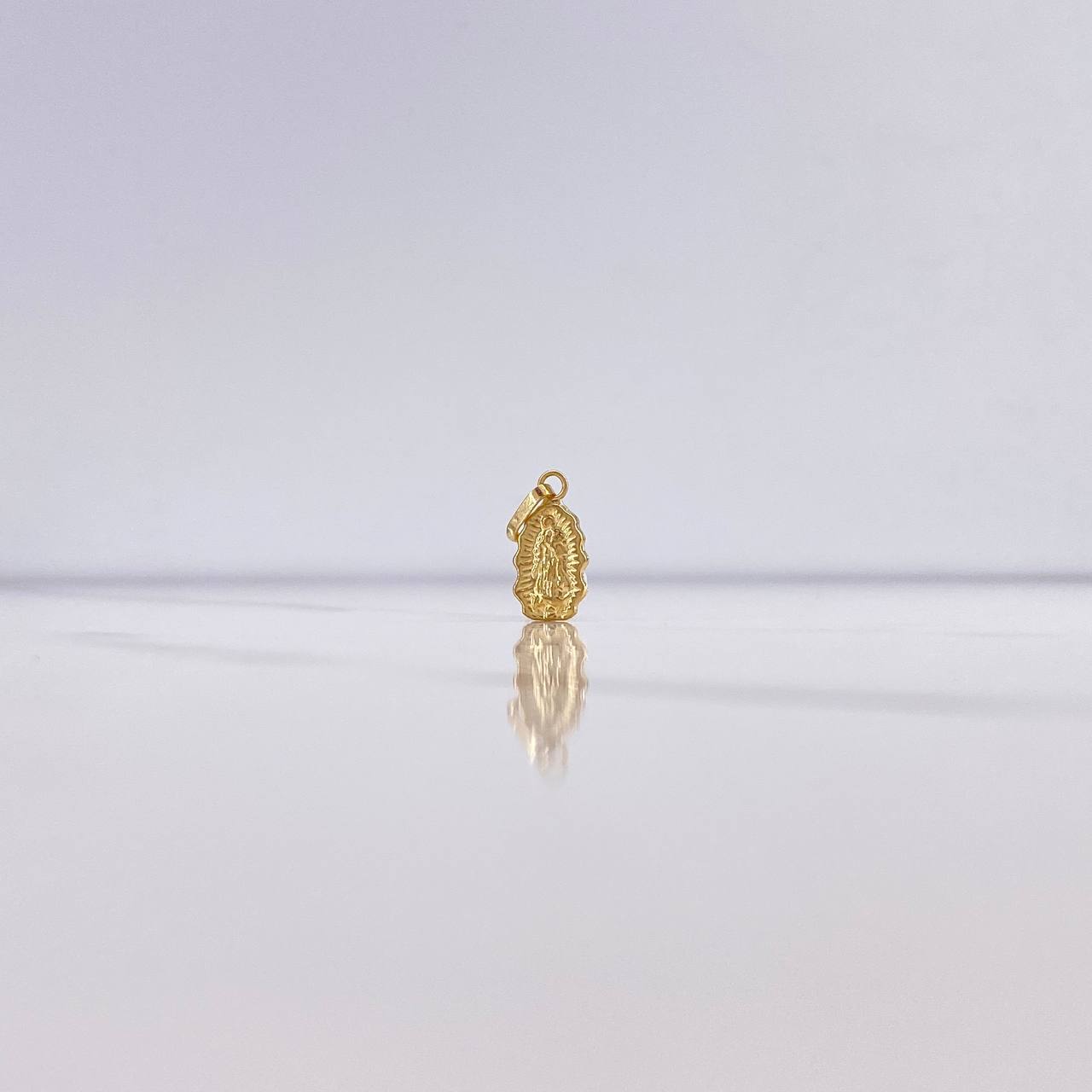 Dije Virgen Guadalupe 0.4gr / 1.8cm / Silueta Troquelado Oro Amarillo &