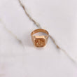 Anillo Sello Virgen del Carmen  3.8gr / T8 3/4 / Liso  Oro Rosa $