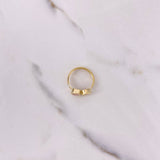 Anillo Corazones 1.35gr / T4 3/4 / Circones Blanco Rosado Dos Oros Amarillo Blanco &