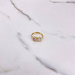 Anillo Corazones 1.35gr / T4 3/4 / Circones Blanco Rosado Dos Oros Amarillo Blanco &