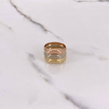 Anillo Tres Lineas 3.85gr / T7 1/2 / Tres Oros &