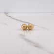 Topos Bola 1.05gr / 8mm Diamantados Oro Amarillo 18K #